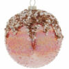 Pink Glass and Sequin Ornament